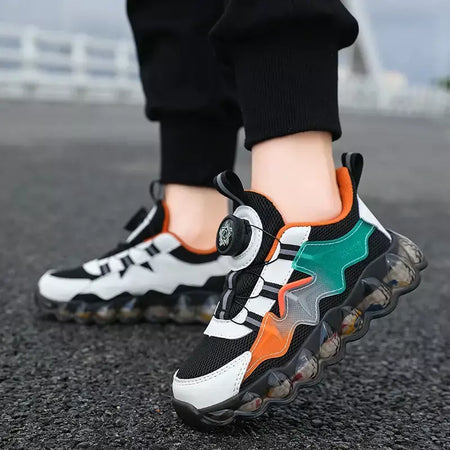 Crianças sapatos esportivos meninos moda correndo lazer malha confortável ao ar livre crianças sapatos casuais tênis leves tênis