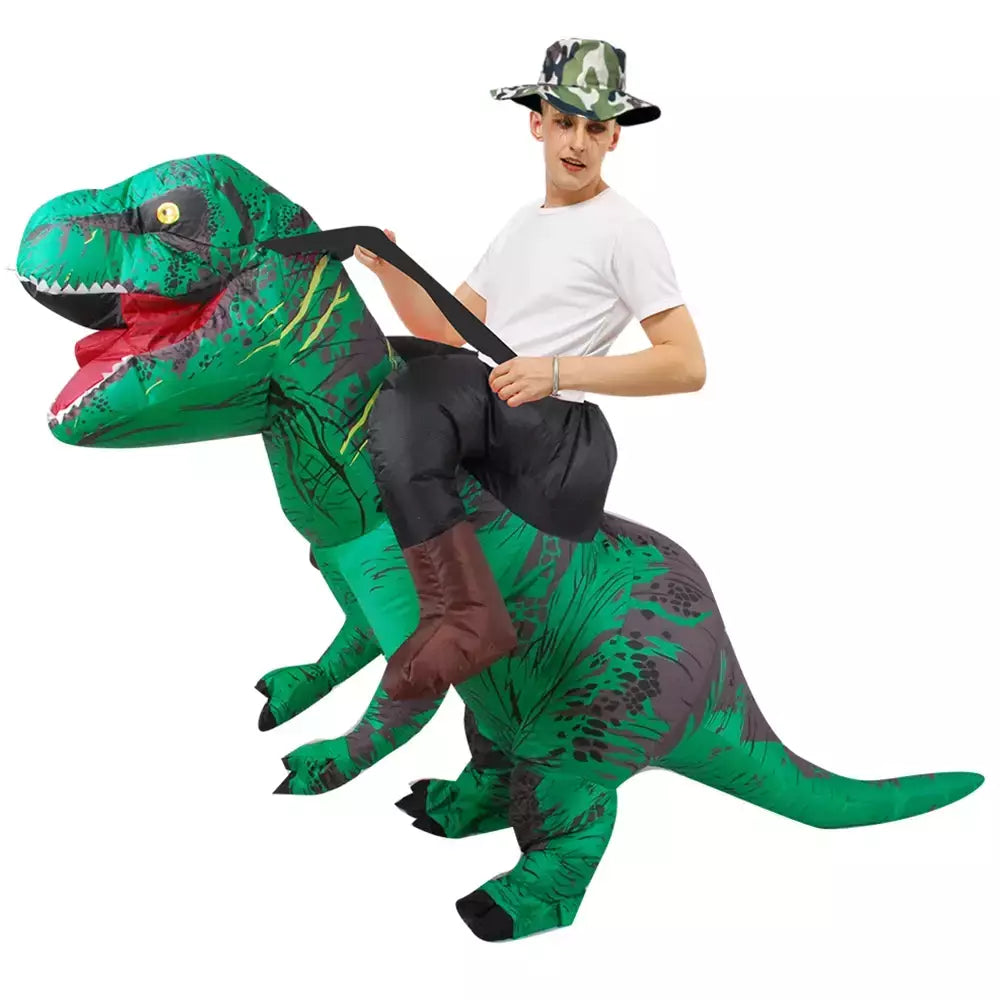 Adulto trajes de dinossauro inflável halloween anime festa cosplay disfraz purim mascote listrado role play roupas para homem mulher