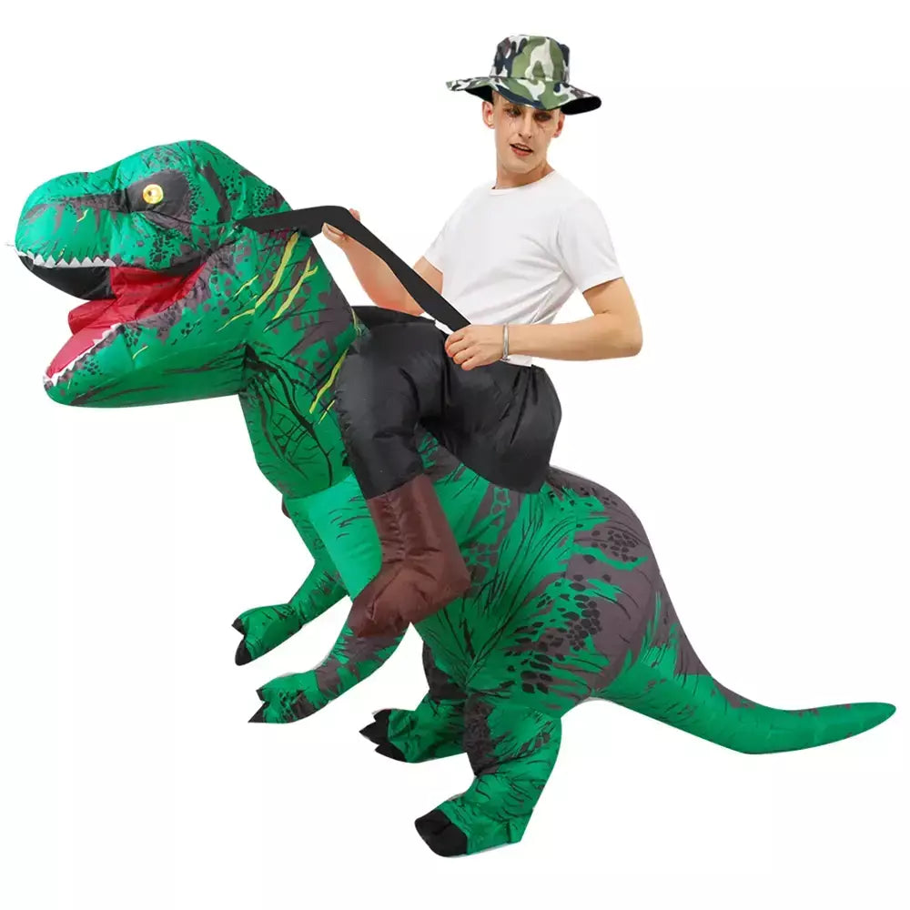 Adulto trajes de dinossauro inflável halloween anime festa cosplay disfraz purim mascote listrado role play roupas para homem mulher