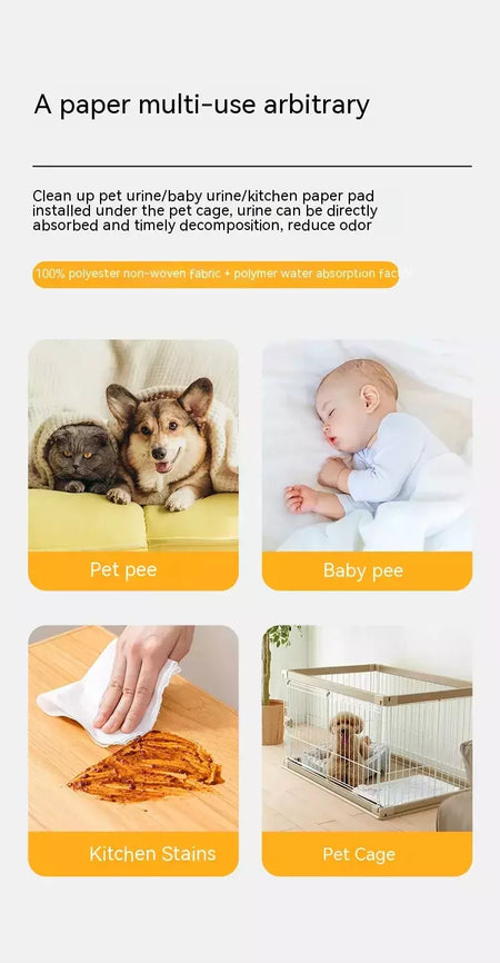 Pet descartável xixi papel cão xixi almofada sucção fralda desodorização pet gato treinamento suprimentos de toalete, acessórios de limpeza