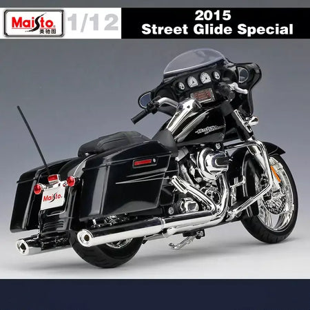 Maisto 1:12 Harley-Davidson 2015 Street Glide Liga Especial Modelo de Motocicleta Diecast Modelo de Motocicleta Clássica Presentes Colecionáveis