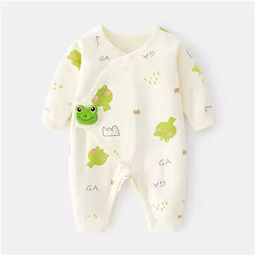 Algodão bebê recém-nascido menina menino macacão impressão infantil macacão casual roupas recém-nascidos para meninas meninos primavera outono roupas novo 0-6m