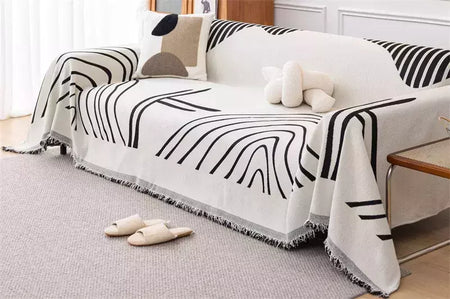 Chenille Sofá Throw Blanket com Tassel, Modern Luxury Cover, Four Season Sofa Cover, Full Covers, Dustproof, Toalha de casa, 1 Pc