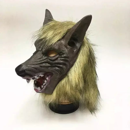 Horror lobisomem trajes halloween cosplay máscara de lobo lobisomem garras conjunto luvas terror role play brincadeira adereços assustador lobo chapelaria