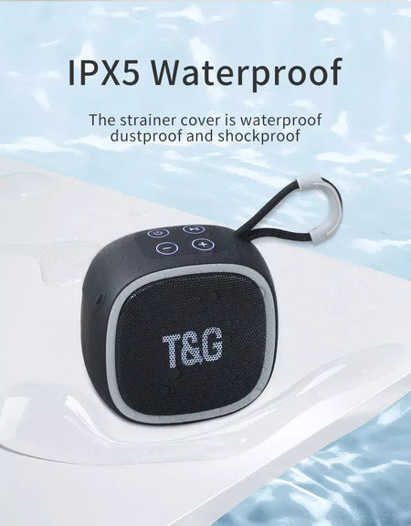 Alto-falante bluetooth tg659 mini alto-falantes portáteis sem fio poderosos tws bt 5.3 caixa de som alto-falante de alta fidelidade suporta cartão tf rádio