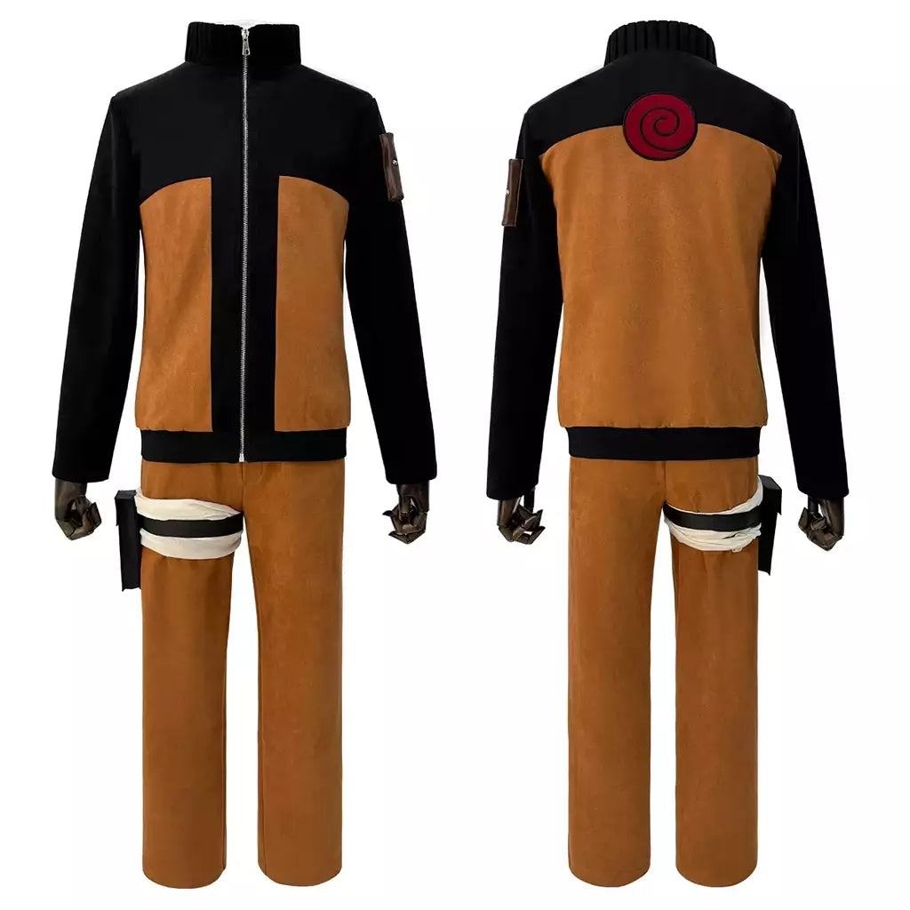 Holoun anime uzumaki cosplay traje adulto versão calças superiores cocar natal presente de ano novo cos convenção