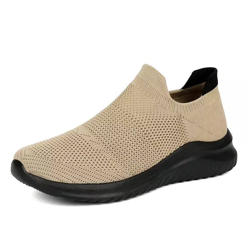 Sapatos masculinos tênis de malha respirável deslizamento em tênis de corrida ao ar livre antiderrapante casal jogging treinamento caminhadas sapatos esportivos