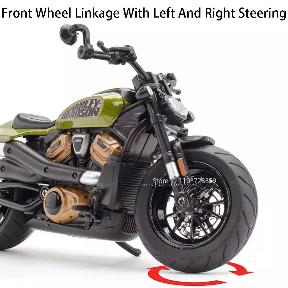 1:12 sportster modelo de brinquedo motocicletas liga diecast nijia ZX-6R motos som luz absorção choque pneus borracha crianças presente