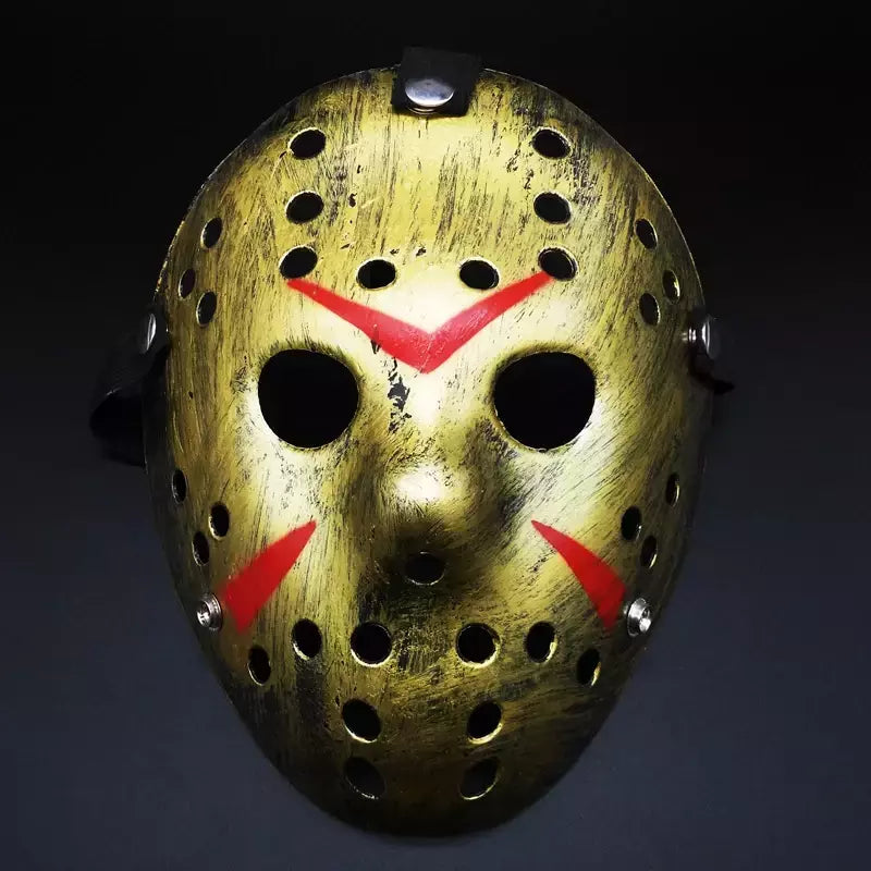 Presente filme máscara de hóquei jason voorhees sexta-feira 13th horror máscara assustadora festa de halloween cosplay máscaras para adultos homens dia das bruxas