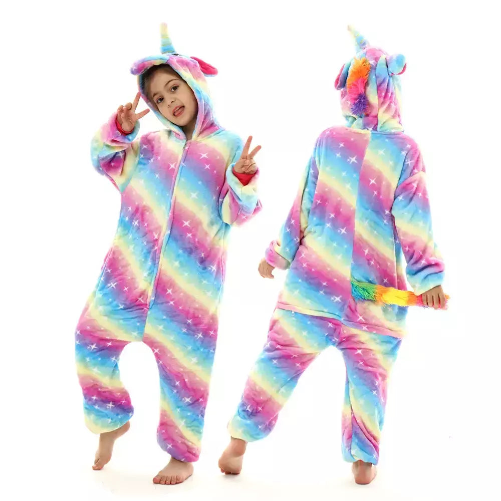 Miniso Cosplay Costumes para crianças, pijama animal, ponto, dinossauro, panda, unicórnio, kigurumi, halloween, meninos, meninas, crianças