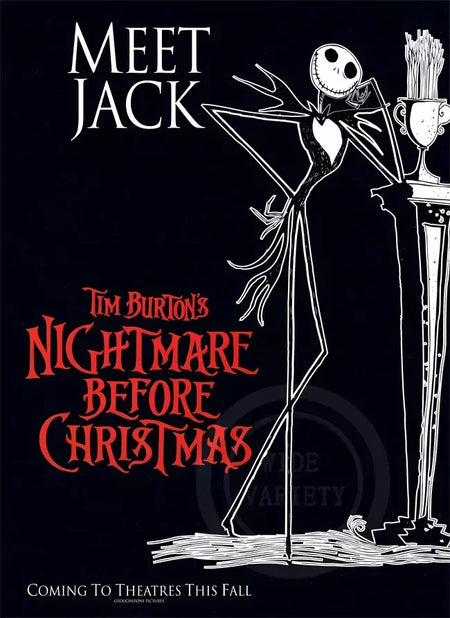 Filme clássico o pesadelo antes do natal anime figura jack poster impressões pintura em tela arte da parede fotos decoração do quarto casa