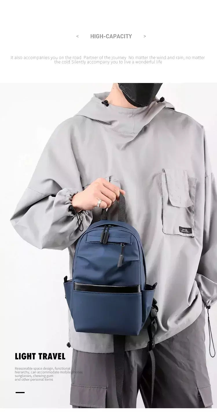 Bolsa de peito masculina, crossbody, mochila pequena, casual, marca, na moda, crossbody, para celular, novo, moda, Ins, 2024