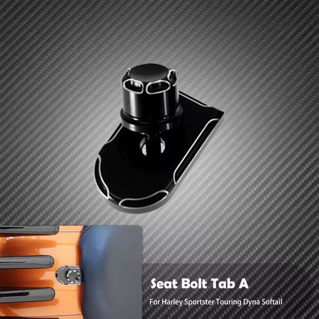 Universal motocicleta traseiro fender assento parafuso porca guia kit de montagem botão capa para harley dyna sportster xl touring flhr softail