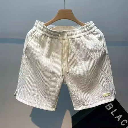 Shorts de verão folgados masculinos, casacos casuais, calças de praia grandes, remendo, novo estilo, moda