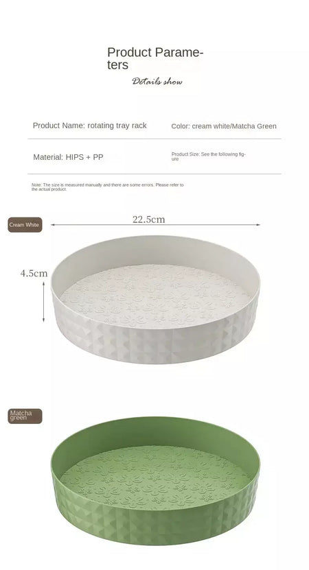 Rack de armazenamento de temperos rotativo 360, multifuncional, despensa, armário, plataforma giratória para cosméticos, acessórios de cozinha, bandeja organizadora