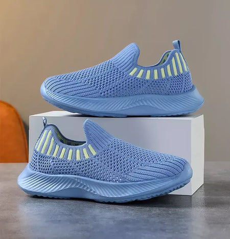 Crianças meninos sapatos casuais leves sola macia respirável crianças meninas esportes andando tênis antiderrapante