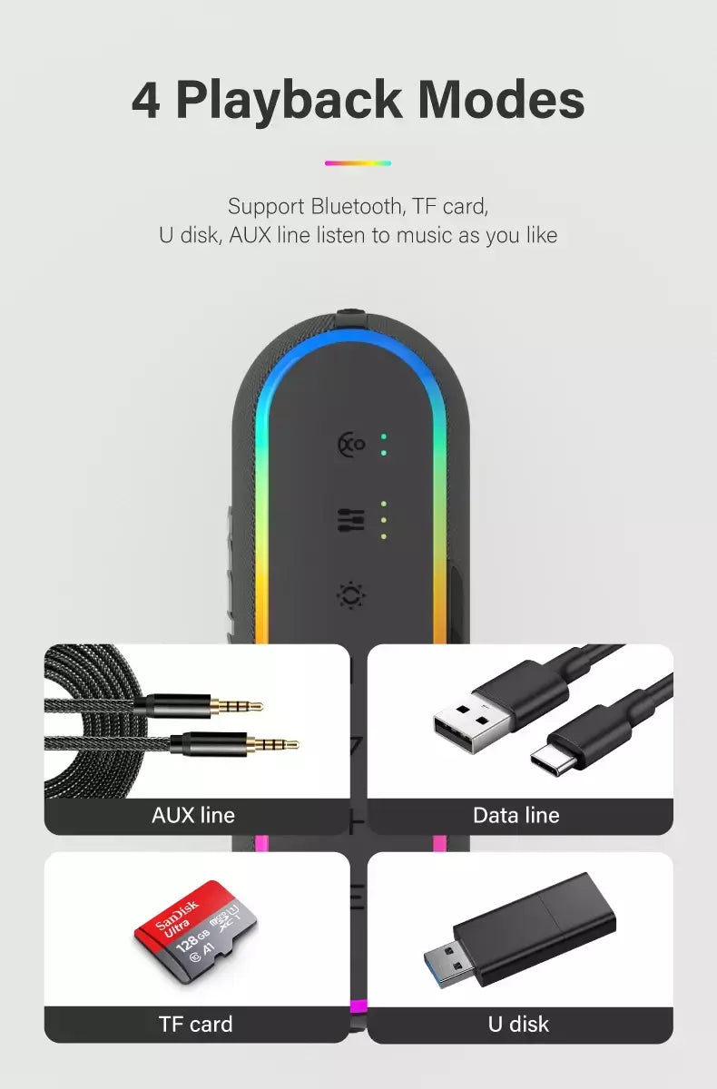 60w xdobo x8 iii alto-falante bluetooth subwoofer sem fio ipx7 6600mah banco de potência baixo duplo alto-falante ao ar livre para telefone inteligente tv