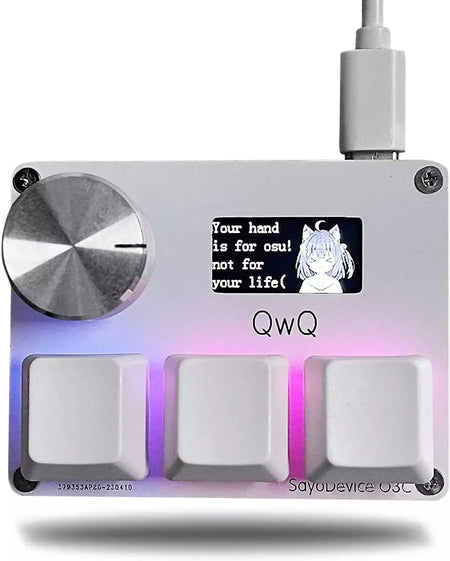 Pink SayoDevice OSU O3C Rápido Gatilho Hall Switches Wooting Vermelho Magnético Switches Teclado Com Botão Tela Copiar Colar Shotcut