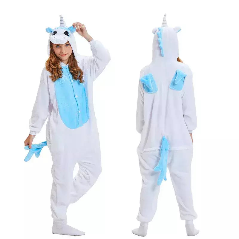 Kigurumi-Animal Onesies infantil, unicórnio, panda, macacão, pijama, anime, cosplay, fantasias, Natal, halloween, crianças, meninos, meninas