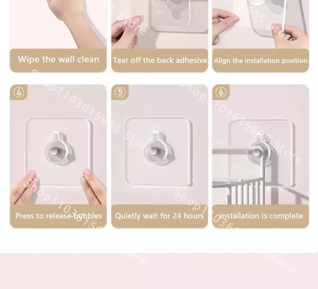 Ganchos Adesivos De Parede, Cartaz, Foto, Quadro, Cabides De Relógio, Gancho De Parafuso Sem Soco, Cozinha, Organizador De Banheiro, Titulares, 10 Pcs, 20 Pcs