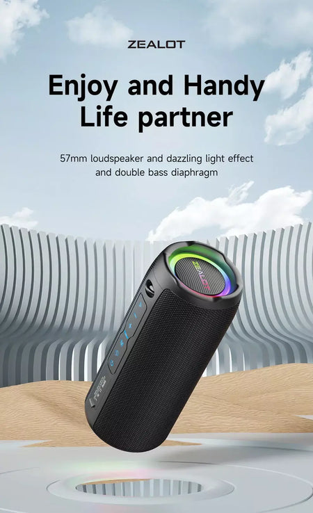 Zealot s49pro alto-falante portátil bluetooth 20w ipx6 à prova dwaterproof água poderosa caixa de som baixo impulso duplo emparelhamento verdadeiro alto-falante sem fio