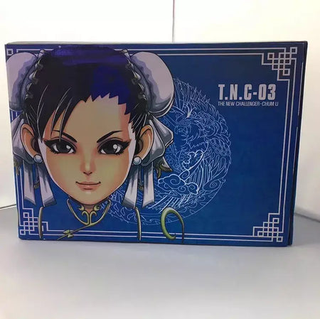 Street Fighter Ken Masters Figuras de ação Shouryuukenn Ken Chun-Li Estátua com luz modelo colecionável decoração brinquedo presentes