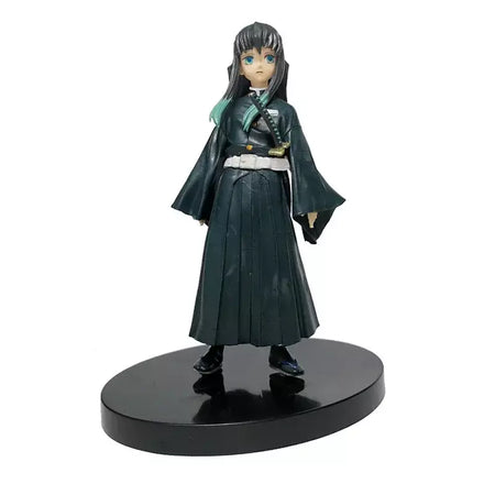 Anime figura demônio slayer figuras kimetsu não yaiba boneca tanjiro nezuko zenitsu estatueta inosuke guerreiro figura de ação modelo brinquedos