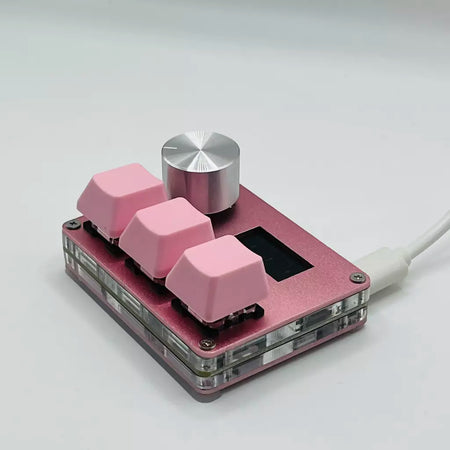 Pink SayoDevice OSU O3C Rápido Gatilho Hall Switches Wooting Vermelho Magnético Switches Teclado Com Botão Tela Copiar Colar Shotcut