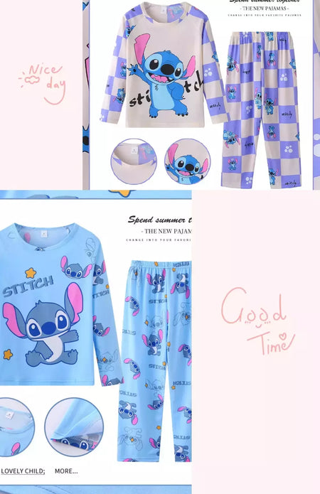 Crianças Minnie Elsa Duck Pijamas dos desenhos animados, roupas infantis para casa, conjuntos para meninos e meninas, terno de viagem, casual, novo, 2 peças por conjunto