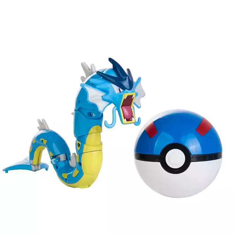 Sobre pokemon anime figura charizard pikachu gyados bolso monstro figura pokeball ação deformação brinquedo modelo crianças presente