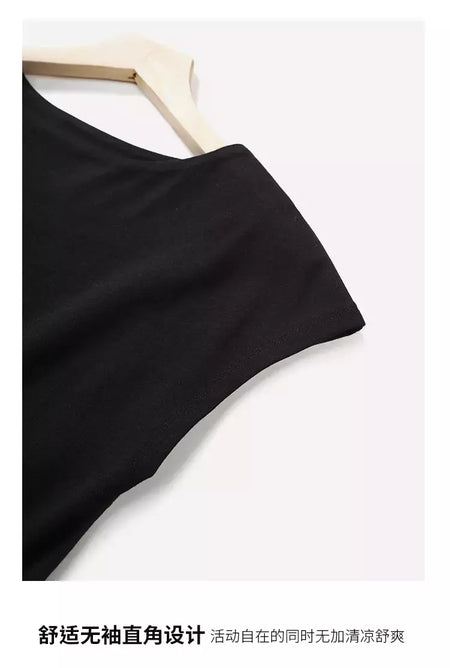 LILYMOON-vestido longo de emenda francês, saia de cintura alta, preto, fino, temperamento, cem, moda, verão