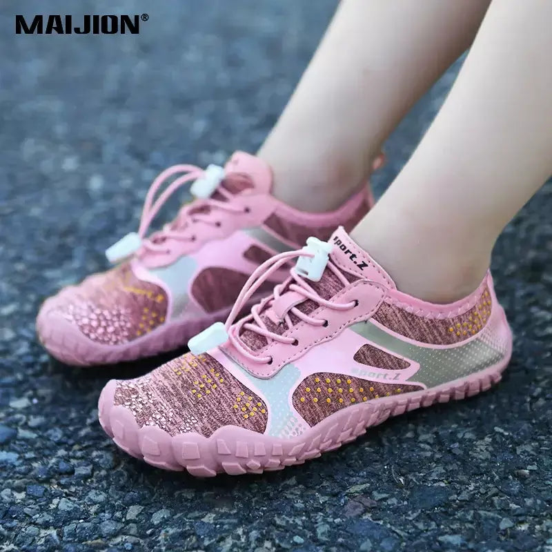 Crianças tênis de secagem rápida meninos meninas luz respirável praia aqua sapatos do miúdo elástico antiderrapante sapatos esportivos aquáticos
