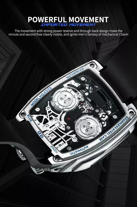 Pindu design relógios masculinos marca superior de luxo militar esporte masculino nh05 relógio automático à prova dwaterproof água relógios mecânicos montre homm