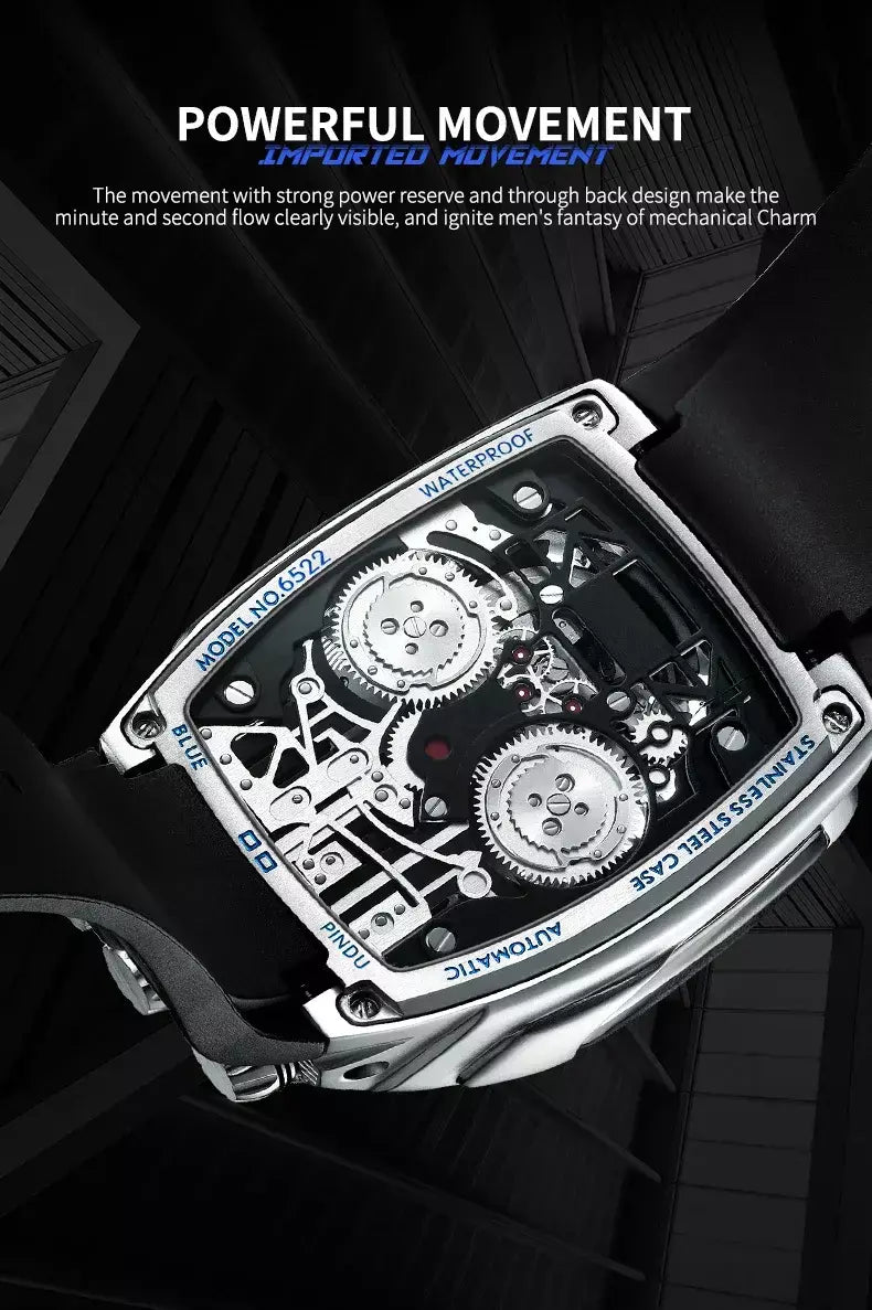 Pindu design relógios masculinos marca superior de luxo militar esporte masculino nh05 relógio automático à prova dwaterproof água relógios mecânicos montre homm