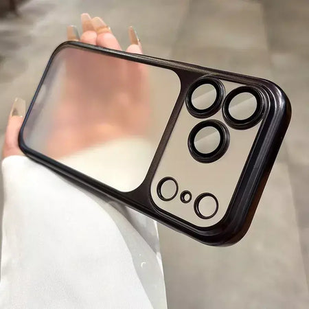 Mais recente laranja ultra fino fosco caso de telefone para iphone 17 pro max 17pro 17 com lente filme proteção à prova de choque duro pc capa
