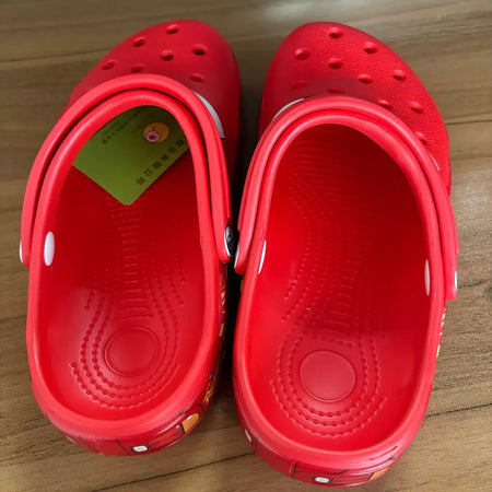 Disney mcqueens pixar dos desenhos animados sólido à prova dwaterproof água chinelos ao ar livre sandálias de areia casual respirável tornozelo-envoltório eva sapatos adultos presentes