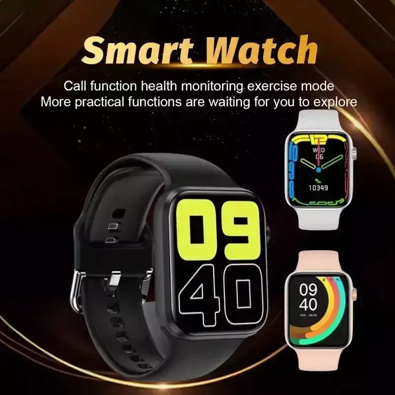LAXASFIT-Android IOS relógio inteligente para homens e mulheres, 1,73 "tela colorida, toque completo, discagem personalizada, Bluetooth Talk, Novo, 2024