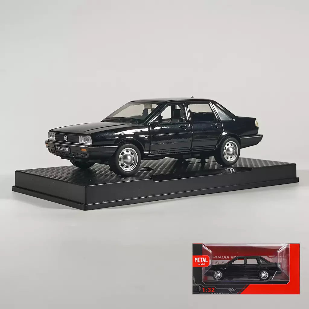 1:32 volkswagen santana liga de metal modelo fundido carro som & luz puxar para trás alta simulação carro de brinquedo das crianças presentes aniversário