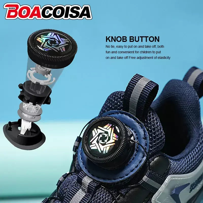 Crianças sapatos esportivos meninos moda correndo lazer malha confortável ao ar livre crianças sapatos casuais tênis leves tênis