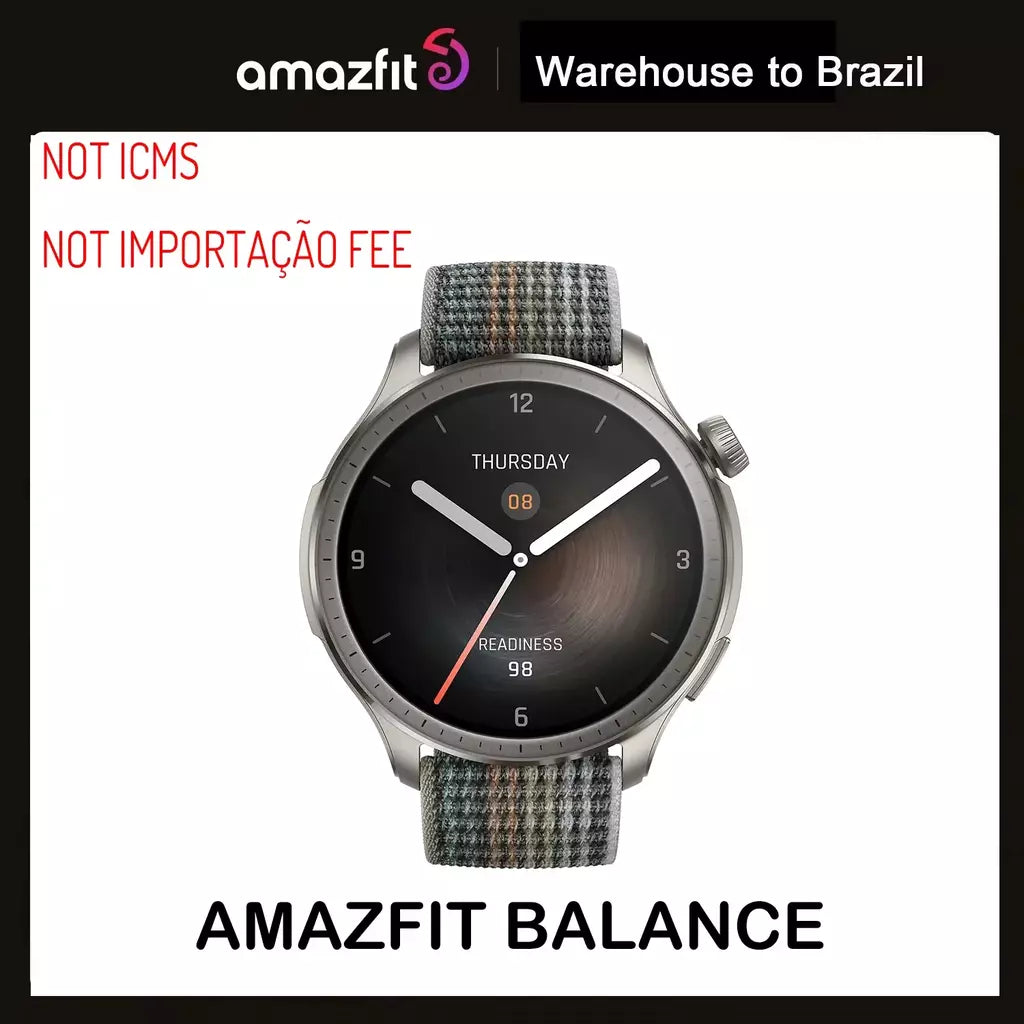in stock Amazfit Balance 46mm Relógio Inteligente Treinador Do Sono Dual-Band GPS 150 + Modos Esportivos Relógio Inteligente Prontidão Para Android IOS Phone