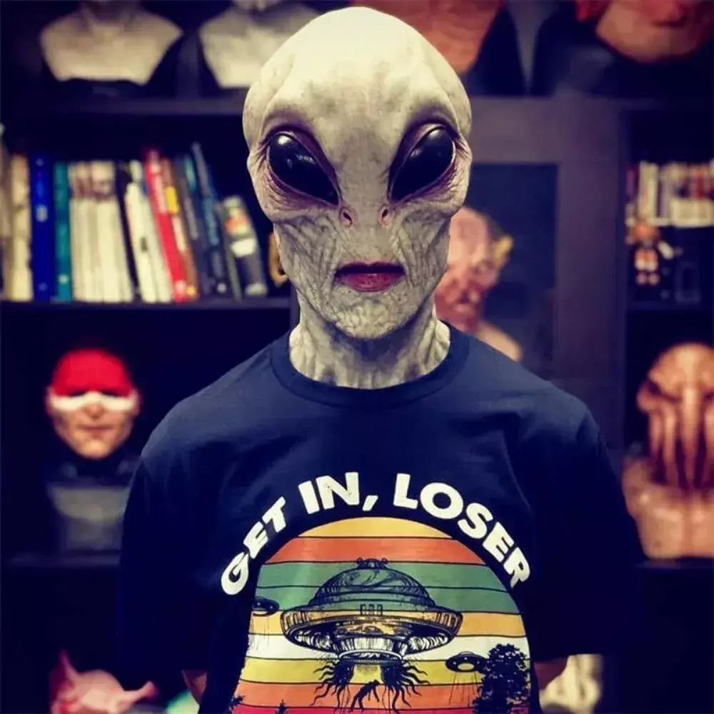 Halloween alienígena assustador máscara horrível alienígena supersoft máscara de terror assustador festa engraçado cosplay prop máscaras decoração adereços