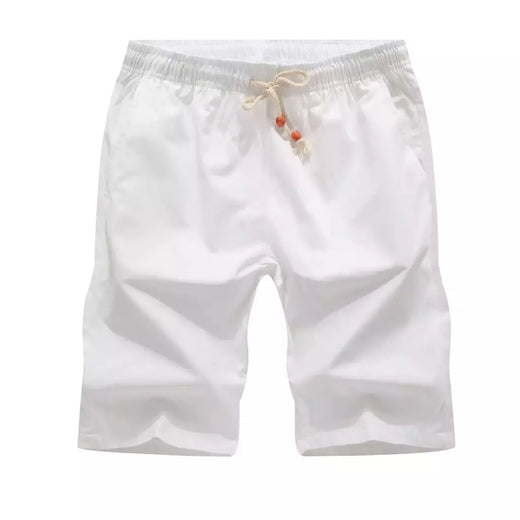 Bermuda masculina de algodão, calções casuais masculinos, calções pretos, roupas de praia, marca clássica, verão 2022