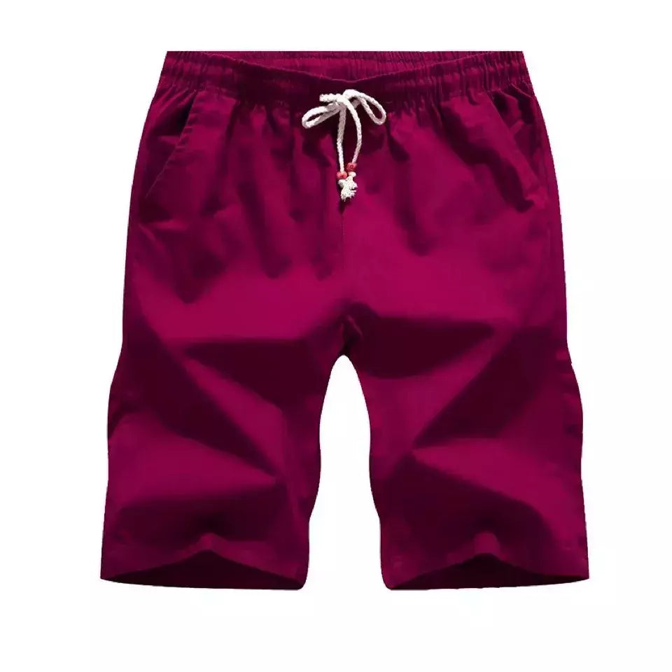 Bermuda masculina de algodão, calções casuais masculinos, calções pretos, roupas de praia, marca clássica, verão 2022